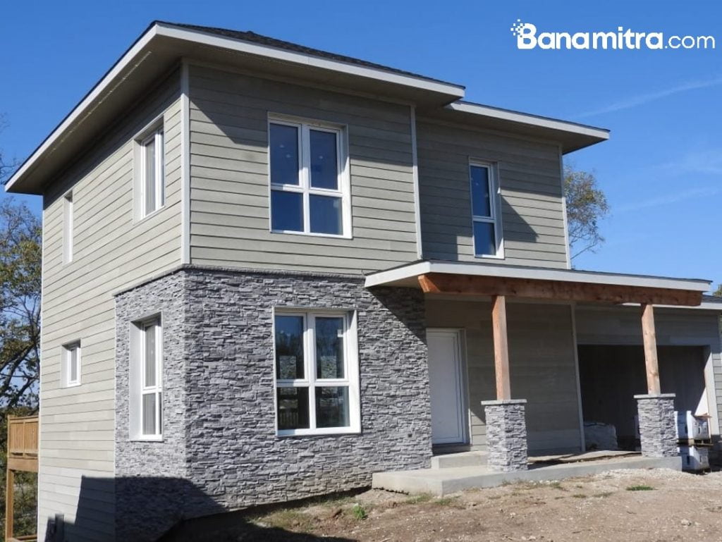 konsep rumah tropis Panel Prefabrikasi