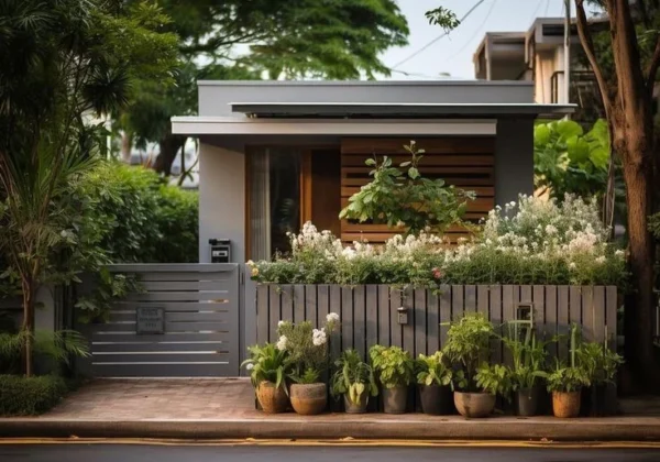 ide tanaman dinding depan rumah 2