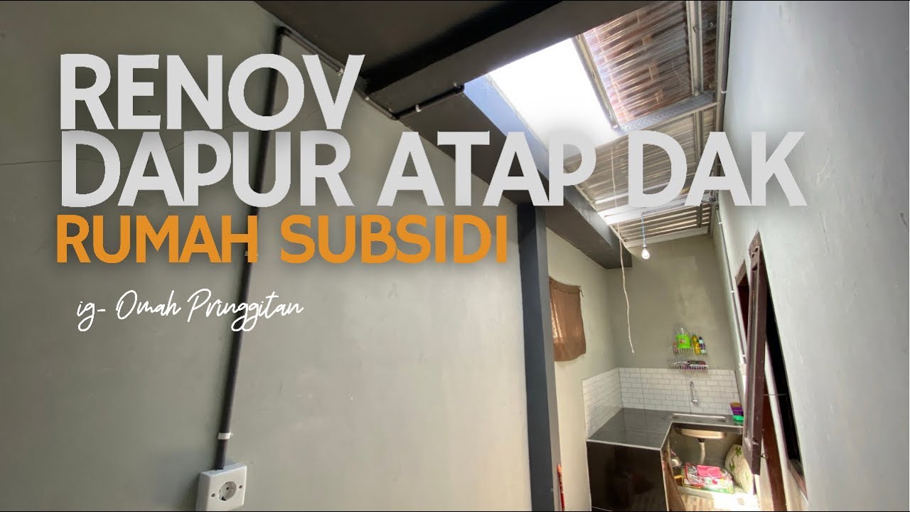Sampul video: Renovasi rumah subsidi bikin pagar-DAPUR dan DAK tampungan air|total biaya⁉️
